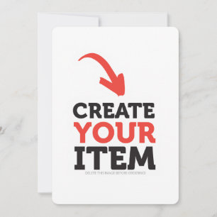 Invitación CREA-TU-PROPIO DIY Personalizado carga tu diseño