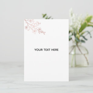 Invitación Crea tu propio elegante blanco