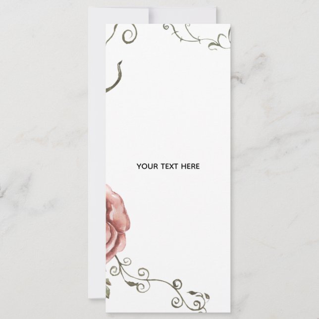 Invitación Crea tu propio floral  (Anverso)