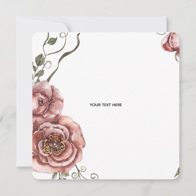 Invitación Crea tu propio floral  (Anverso)