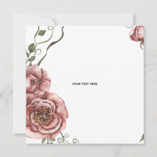 Invitación Crea tu propio floral