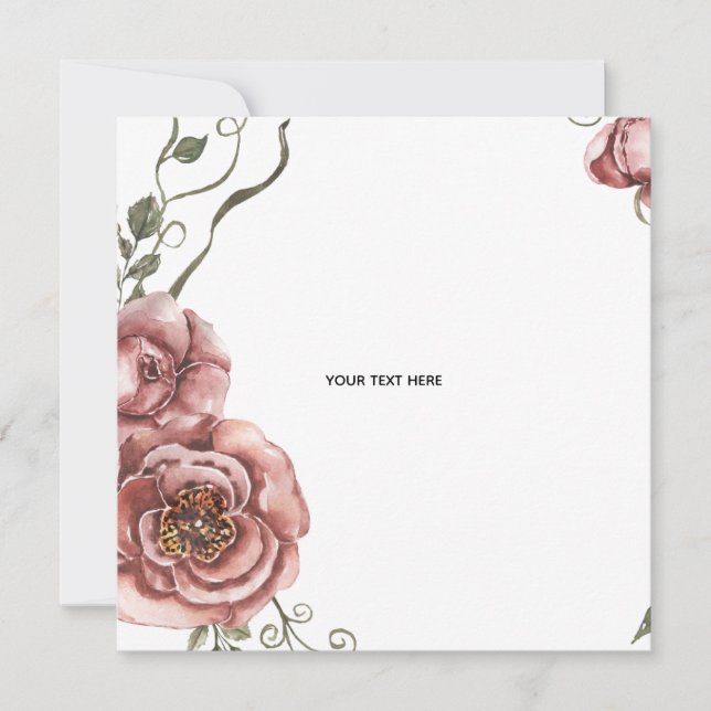 Invitación Crea tu propio floral  (Anverso)