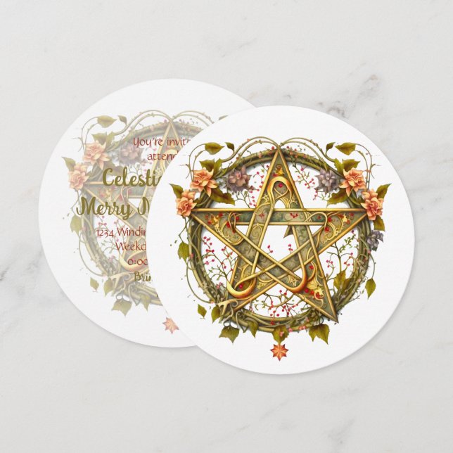 Invitación Crea tu propio milagro floral victoriano (Anverso / Reverso)