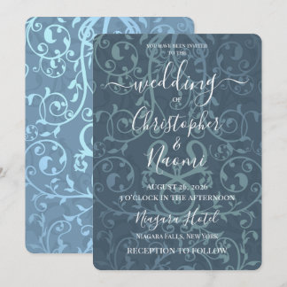 Invitación Crea Tu Propio Patrón Vintage de Boda