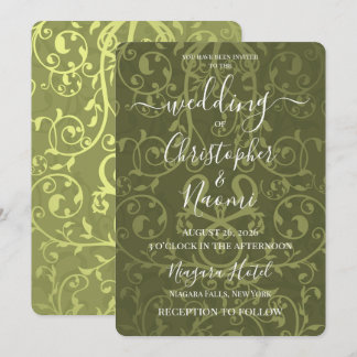 Invitación Crea Tu Propio Patrón Vintage de Boda