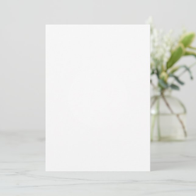 Invitación Crea tu propio personalizable blanco (Anverso de pie)