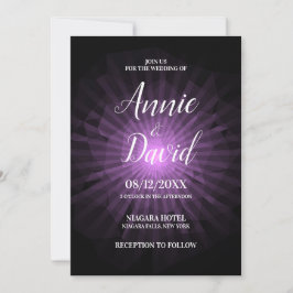 Invitación Crea Tu Propio Polígono de Estallido Solar de Boda