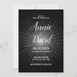 Invitación Crea Tu Propio Polígono de Estallido Solar de Boda