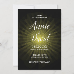 Invitación Crea Tu Propio Polígono de Estallido Solar de Boda