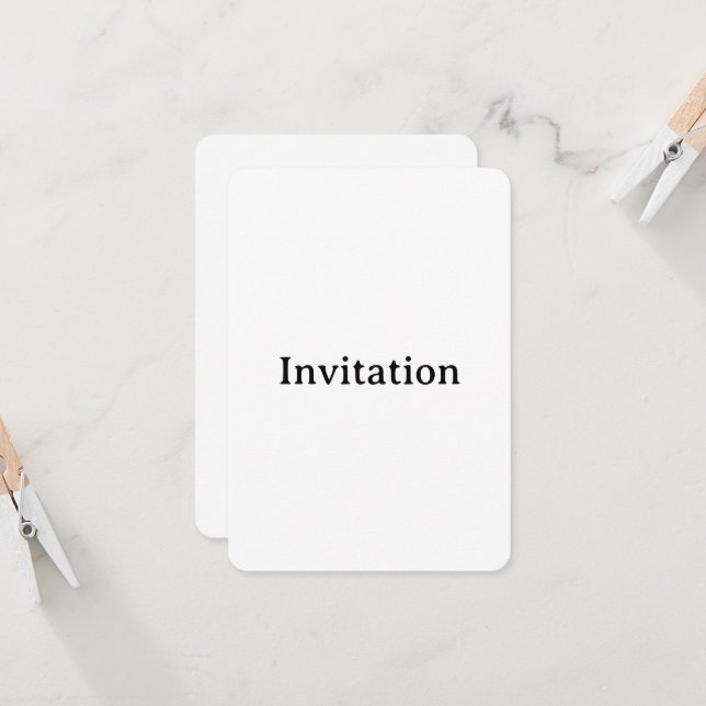 Invitación Crea tu propio simple personalizado redondeado 3.5 (Anverso/Reverso In Situ)