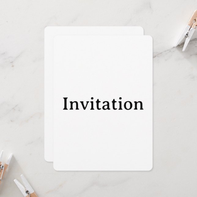 Invitación Crea tu propio simple personalizado redondeado 5.5 (Anverso/Reverso In Situ)