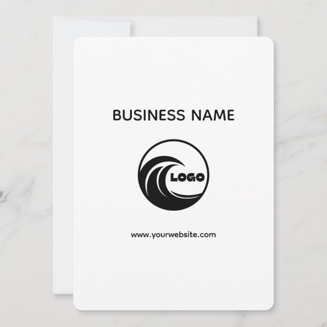 Invitación Crea tu propio simple profesional 5.5" x 7.5" (Anverso)