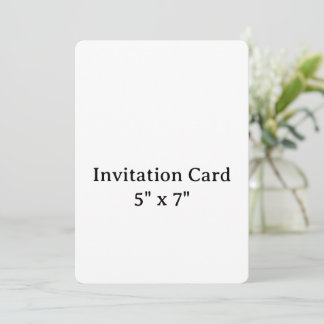 Invitación crea tu propio simple redondeado de 5" x 7"