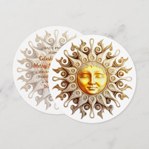 Invitación Crea tu propio Sol Dorado Victoriano Steampunk