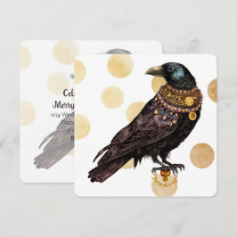 Invitación Crea tu propio Steampunk Raven victoriano