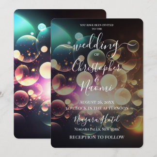 Invitación Crea tus propias burbujas coloridas