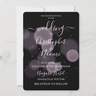 Invitación Crea tus propias burbujas en negro