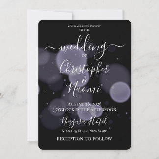 Invitación Crea tus propias burbujas en negro