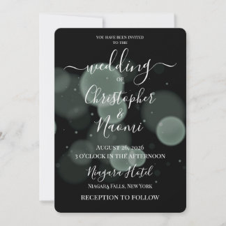 Invitación Crea tus propias burbujas en negro