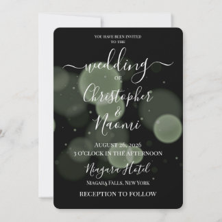 Invitación Crea tus propias burbujas en negro