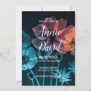 Invitación Crea tus propias flores de rayos X coloridas para 