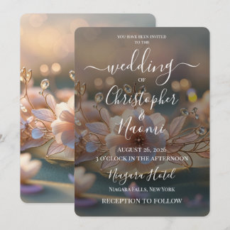Invitación Crea tus Propias Flores Joyadas de Boda