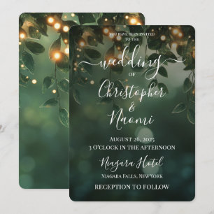 Invitación Crea tus propias hojas y luces verdes