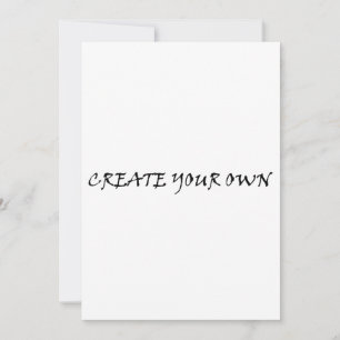 Invitación Crea tus propios