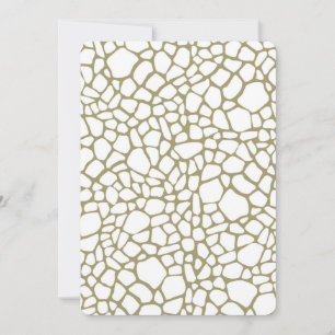Invitación Cream Gold White Giraffe Imprimir Baby Shower