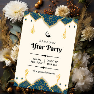 Invitación Cream Minimalista Ramadan Iftar Fiesta