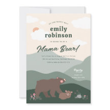 Cream We can Bearly Wait Mama Bear Baby Shower