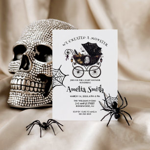 Invitación Creamos un monstruo ducha de bebé género neutral