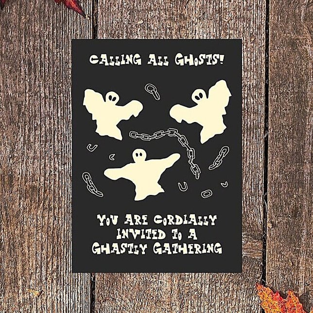 Invitación Creamy Ghosts - Fiesta de Halloween. (Subido por el creador)