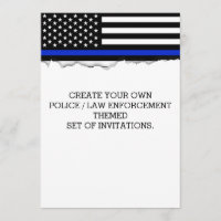 Crear su propia bandera policial desgarrada Aspect