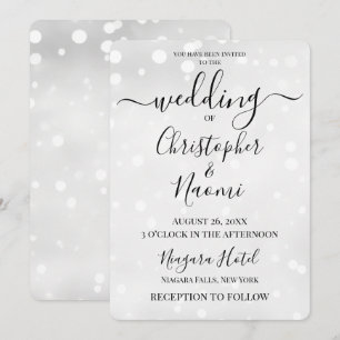 Invitación Crear su propio Boda de espectros blancos