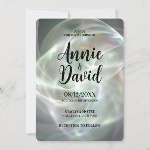 Invitación Crear su propio Boda de Orb Ligero Personalizado