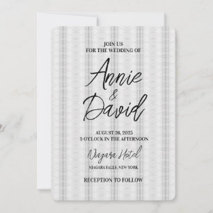 Invitación Crear su propio Boda de patrones de rayas de época