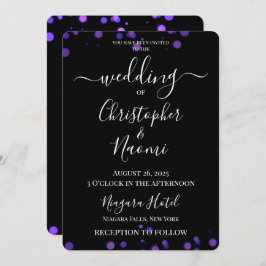 Invitación Crear su propio Boda Minimalista de borde de bokeh