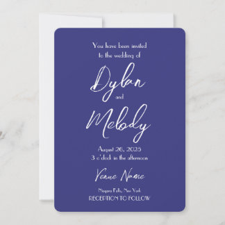 Invitación Crear su propio Boda púrpura