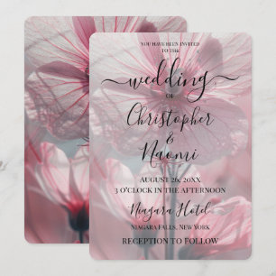 Invitación Crear su propio cierre de flor rosa Personalizado