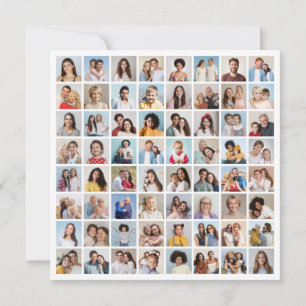 Invitación Crear su propio Collage de fotos 64