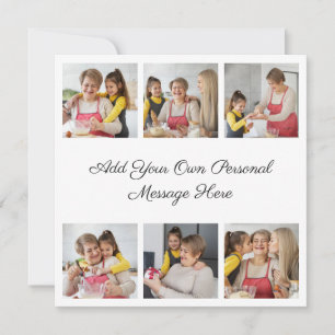 Invitación Crear su propio Collage de fotos 6 Añadir su salud