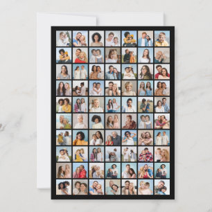 Invitación Crear su propio Collage de fotos 70