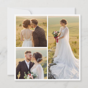 Invitación Crear su propio Collage de fotos de 3