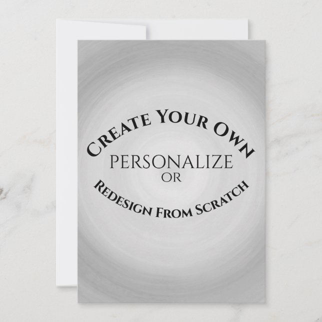 Invitación Crear su propio Personalizado (Anverso)