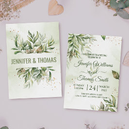 Invitación Crear su propio personalizado Eucalyptus Leaves bo