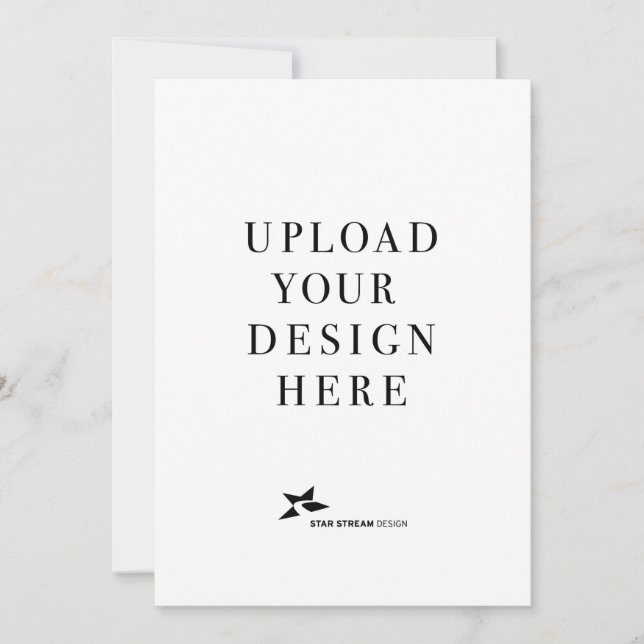 Invitación Crear su propio retrato 5x7 (Anverso)