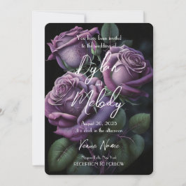 Invitación Crear sus propios Rosas púrpura Personalizado