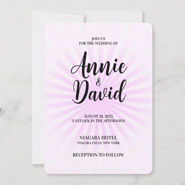 Invitación Crear tu propio Starburst Pastel Retro (Anverso)