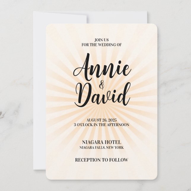 Invitación Crear tu propio Starburst Pastel Retro (Anverso)